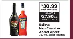 ACME Baileys Irish Cream or Aperol Aperif offer