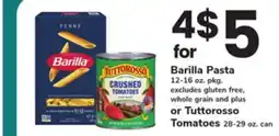 ACME Barilla Pasta 12-16 oz. pkg. or Tuttorosso Tomatoes 28-29 oz. can offer