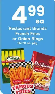ACME Restaurant Brands French Fries or Onion Rings offer