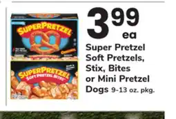 ACME Super Pretzel Soft Pretzels, Stix, Bites or Mini Pretzel Dogs offer