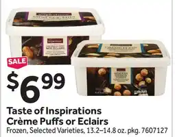Stop&Shop Taste of Inspirations Crème Puffs or Eclairs offer