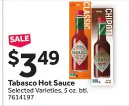 Stop&Shop Tabasco Hot Sauce offer