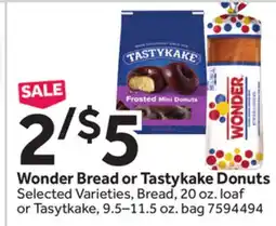 Stop&Shop Wonder Bread or Tastykake Donuts offer