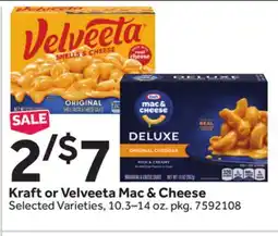Stop&Shop Kraft or Velveeta Mac & Cheese offer
