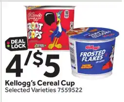 Stop&Shop Kellogg's Cereal Cup offer