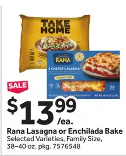 Stop&Shop Rana Lasagna or Enchilada Bake offer