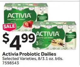 Stop&Shop Activia Probiotic Dailies offer