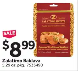 Stop&Shop Zalatimo Baklava offer