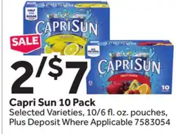 Stop&Shop Capri Sun offer