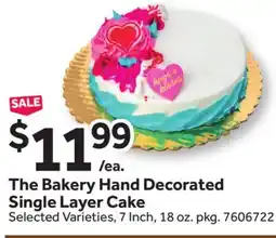 Stop&Shop The Bakery Hand Decorated Single Layer Cake offer