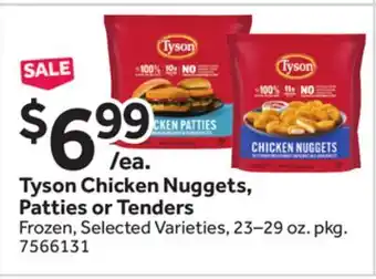 Stop&Shop Tyson Chicken Nuggets, Patties or Tenders offer