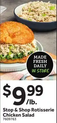Stop&Shop Stop & Shop Rotisserie Chicken Salad offer
