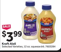 Stop&Shop Kraft Aioli offer