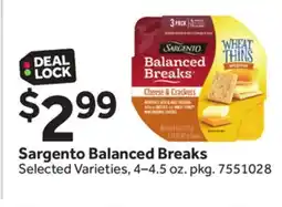 Stop&Shop Sargento Balanced Breaks offer