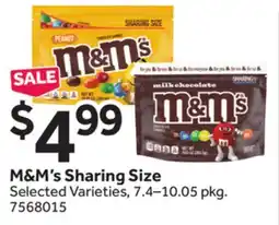 Stop&Shop M & M' s Sharing Size offer
