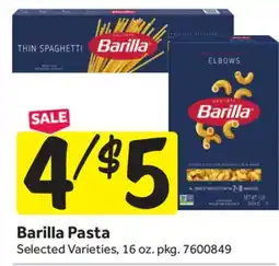 Stop&Shop Barilla Pasta offer