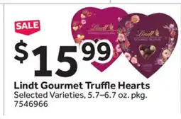 Stop&Shop Lindt Gourmet Truffl e Hearts offer