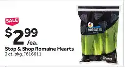 Stop&Shop Stop & Shop Romaine Hearts offer