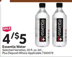 Stop&Shop Essentia Water offer