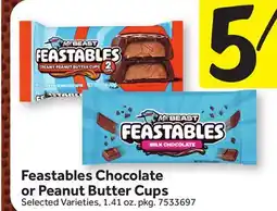 Stop&Shop Feastables Chocolate or Peanut Butter Cups offer