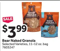 Stop&Shop Bear Naked Granola offer