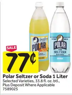 Stop&Shop Polar Seltzer or Soda offer