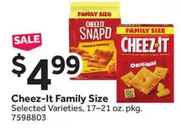 Stop&Shop Cheez-It Family Size offer