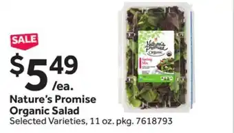 Stop&Shop Nature's Promise Organic Salad offer