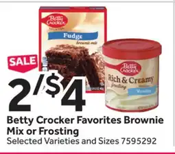 Stop&Shop Betty Crocker Favorites Brownie Mix or Frosting offer