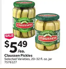 Stop&Shop Claussen Pickles offer