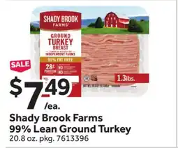 Stop&Shop Shady Brook Farms 99% Lean Ground Turkey offer