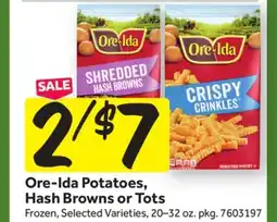 Stop&Shop Ore-Ida Potatoes, Hash Browns or Tots offer