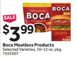 Stop&Shop Boca Meatless Products offer