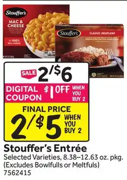 Stop&Shop Stouffer's Entrée offer