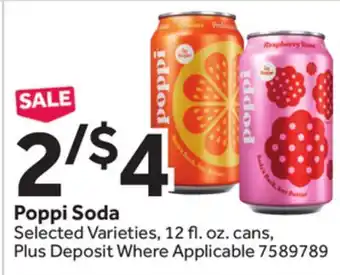 Stop&Shop Poppi Soda offer