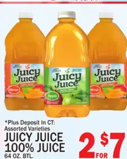 C Town JUICY JUICE 100% JUICE offer