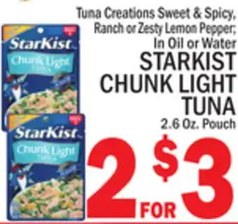 C Town STARKIST CHUNK LIGHT TUNA offer