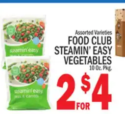 C Town FOOD CLUB STEAMIN' EASY VEGETABLES offer