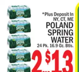 C Town POLAND SPRING WATER offer