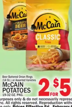 C Town McCAIN POTATOES, 19-32 OZ. PKG offer