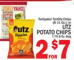 C Town UTZ POTATO CHIPS 7.75-8 Oz. Bag offer