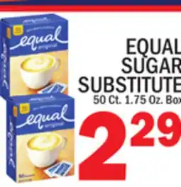 C Town EQUAL SUGAR SUBSTITUTE offer