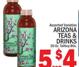 C Town ARIZONA TEAS & DRINKS offer