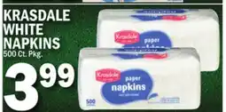 C Town KRASDALE WHITE NAPKINS offer