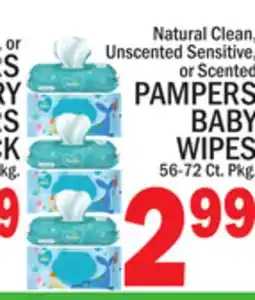 C Town PAMPERS BABY WIPES offer