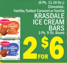 C Town KRASDALE ICE CREAM BARS 3 Pk. 9 Oz. Boxes offer