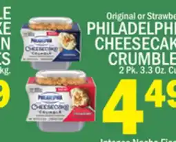 C Town PHILADELPHIA CHEESECAKE CRUMBLES offer