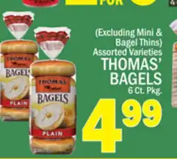 C Town THOMAS' BAGELS offer