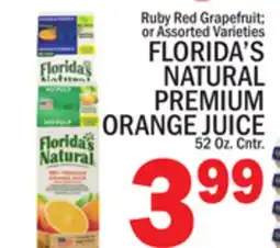 C Town FLORIDA'S NATURAL PREMIUM ORANGE JUICE offer
