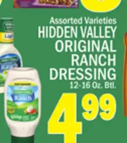 C Town HIDDEN VALLEY ORIGINAL RANCH DRESSING offer